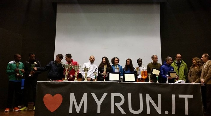 La premiazione della mezza maratona internazionale delle Due Perle