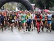 La partenza dell'edizione 2014 del Trail di Portofino e dei Sentieri di Fraternità da piazza San Siro a Santa Margherita (foto Franco Traverso)