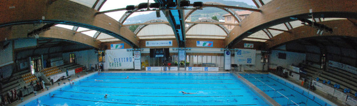 L'interno della piscina del Boschetto di Camogli, in una foto tratta da www.rncamogli.net