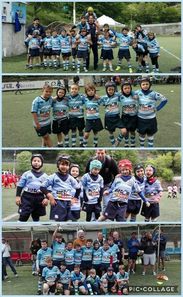 Le squadre giovanili della Pro Recco Rugby che sono state protagoniste del torneo giovanile dei &quot;Due Golfi&quot;, trofeo &quot;Ermanno Bertamino&quot;