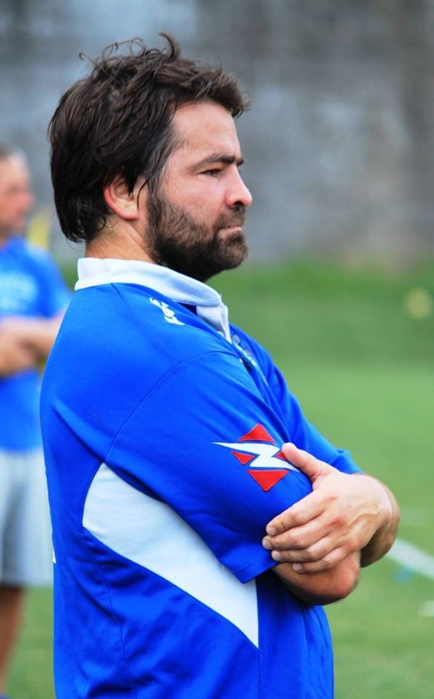 L'allenatore giocatore dell'Aircom Pro Recco Rugby Lisandro Villagra in una foto di Luigi Galli